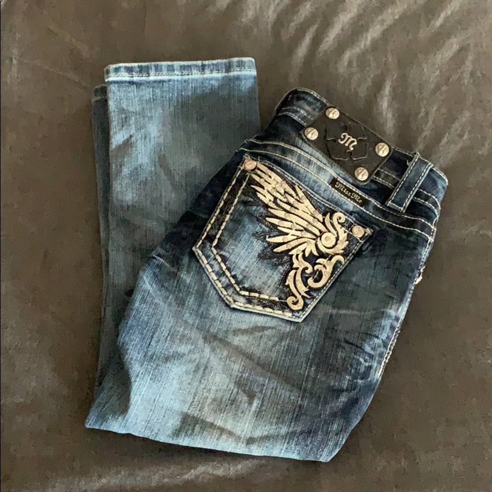 Miss Me mid rise cuffed capris